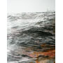 Chemical Seas. (detail) 50cm x 70cm, Graphite, wax and shellac on paper.