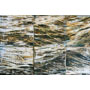 Yellow River. 91cm x 30cm, Oil paint on Gesso panels.