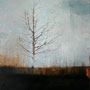 Scorched Earth. 61cm x 61cm, Oil paint on board.